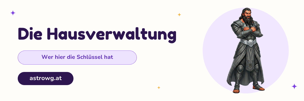 Die Hausverwaltung der AstroWG – Saturn mit verschränkten Armen